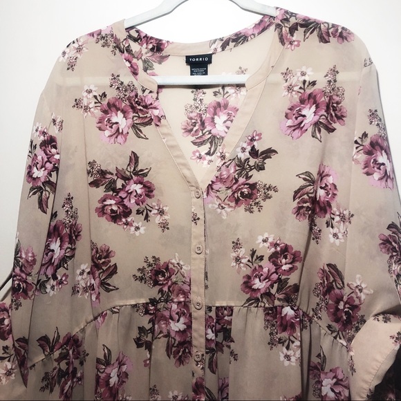 SOLD Torrid Hi-Lo Chiffon Tunic - Picture 5 of 8